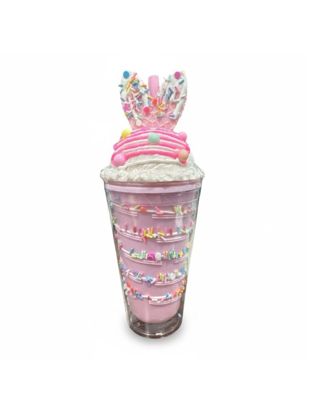 Hot Focus Ice Cream Hydration Cup With Glow-In-The-Dark Tattoos - Pink Sprinkles